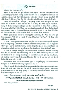 CÂU HỎI VÀ BÀI TẬP KĨ NĂNG ATLAT ĐỊA LÍ VIỆT NAM (Dùng chung cho các bộ SGK hiện hành)